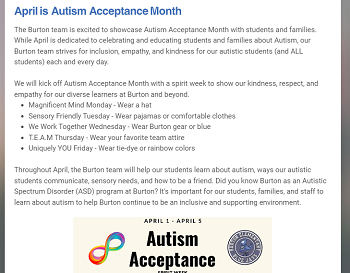 April Autism Acceptance Image