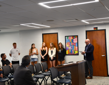 Board of Education Recognizes Student Athletes at July Meeting